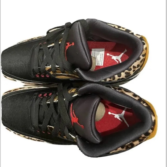 Air Jordan Retro 3 SE Animal Instinct Zebra & Leopard Hair-calf US MEN SIZE 8 - Picture 8 of 9